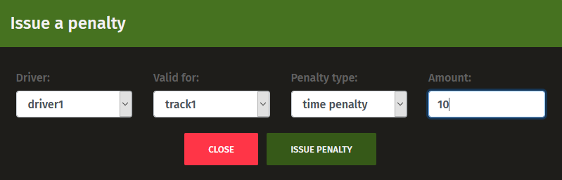 Issue penalty